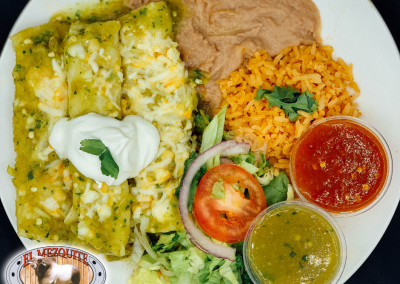 Enchilada plate