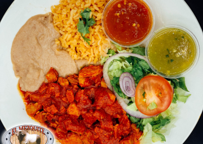 Carne adobada plate