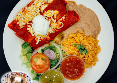 Enchilada plate