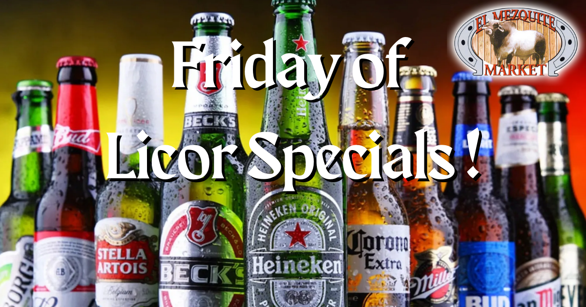Friday of Liquor Specials