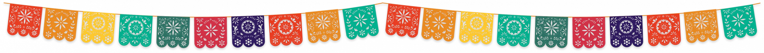 Double papel picado banner