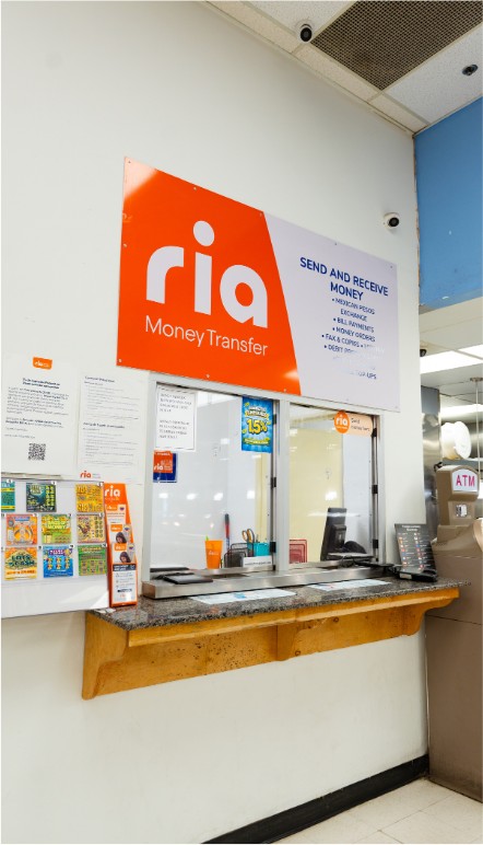 Ria money transfer counter